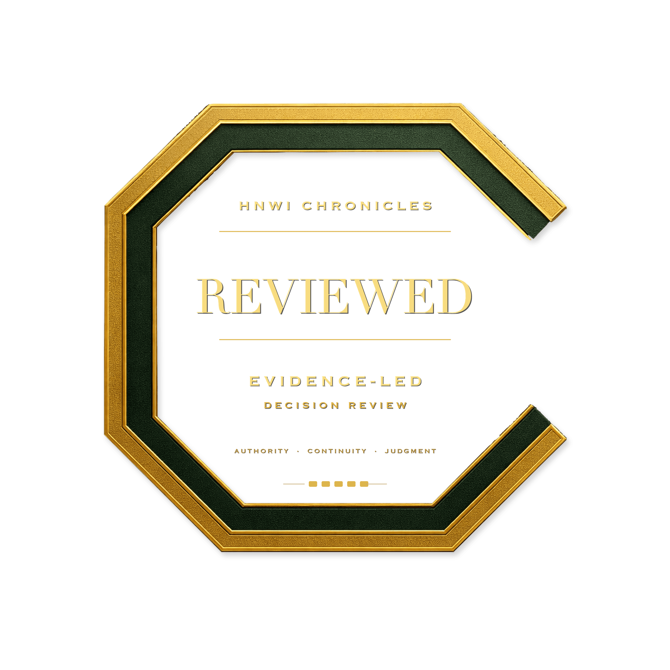 HNWI Chronicles Reviewed badge
